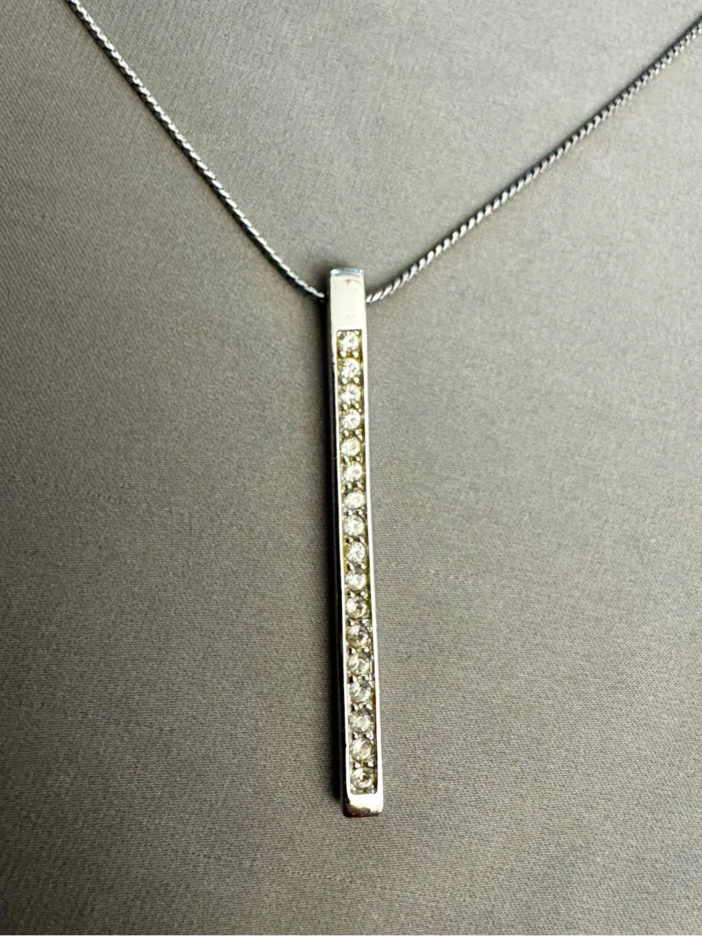 Swarovski Vintage Pendant Crystal Necklace with Broken Chain